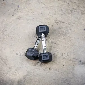Photo - Hexagonal Dumbbells ዘመናዊ የሆኑ የስፖርት መስሪያዎች