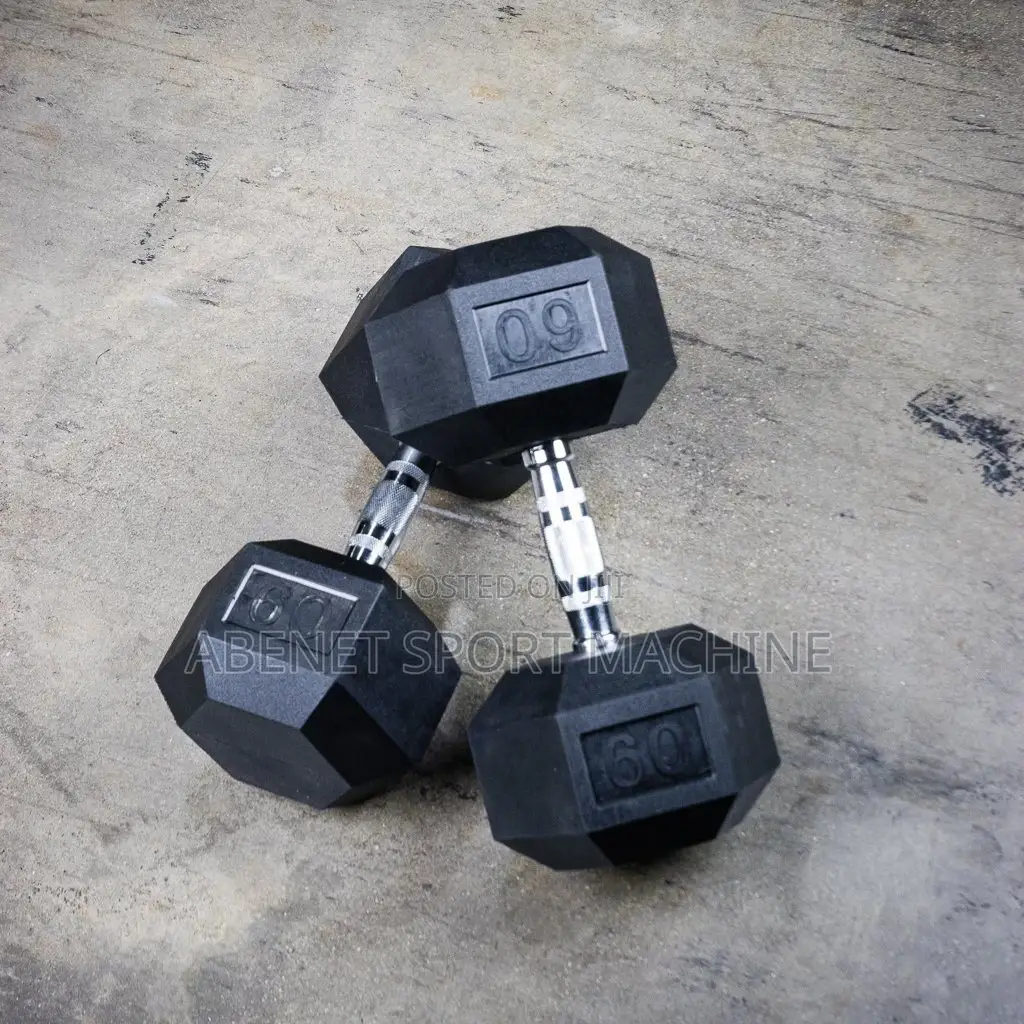ለጂም የሚሆኑ Hexagonal Dumbbells