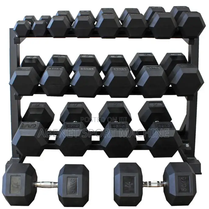 ለቤቶ የሚሆን Hexagonal Dumbbells