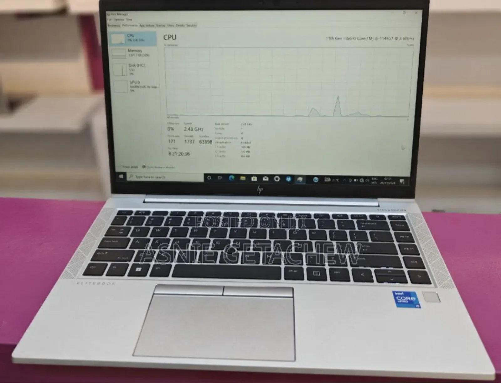 New Laptop HP EliteBook 840 G8 16GB Intel Core I7 SSD 512GB