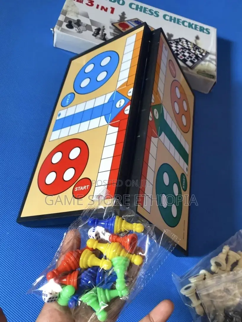 Ludo + Checkers + Chess ከቤተሰብዎ ጋር ይጫወቱ፤ ሉዶ ዳማ ቼስ 3 ጨዋታ በ1