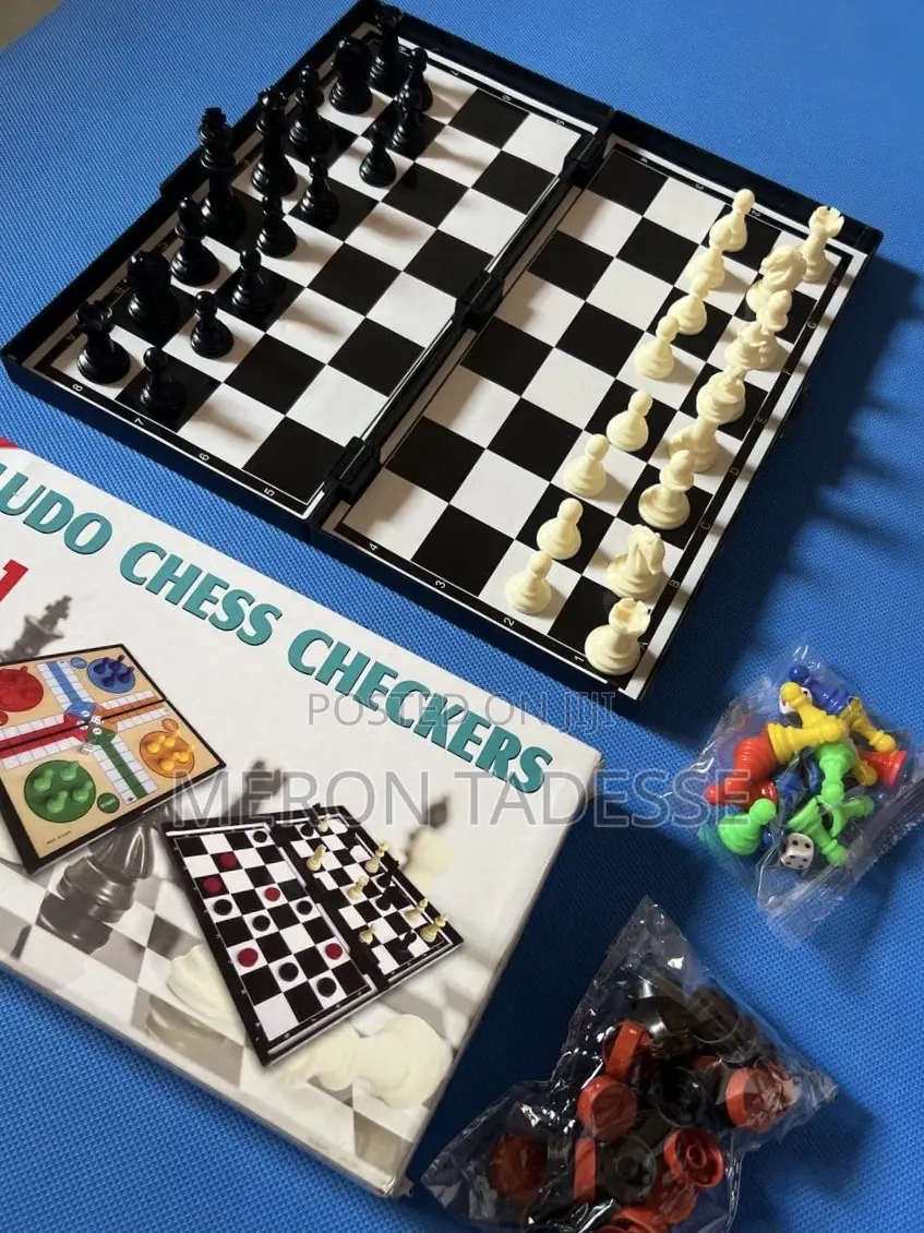 Ludo + Checkers + Chess ከቤተሰብዎ ጋር ይጫወቱ፤ ሉዶ ዳማ ቼስ 3 ጨዋታ በ1