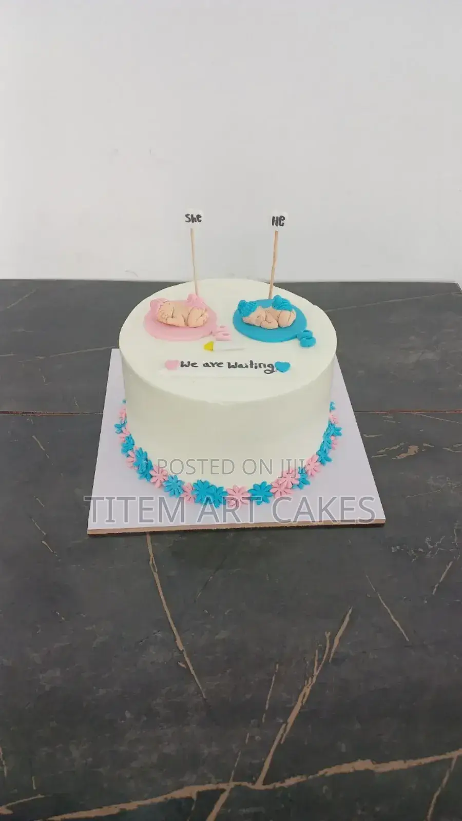 Gender Reveal Cake