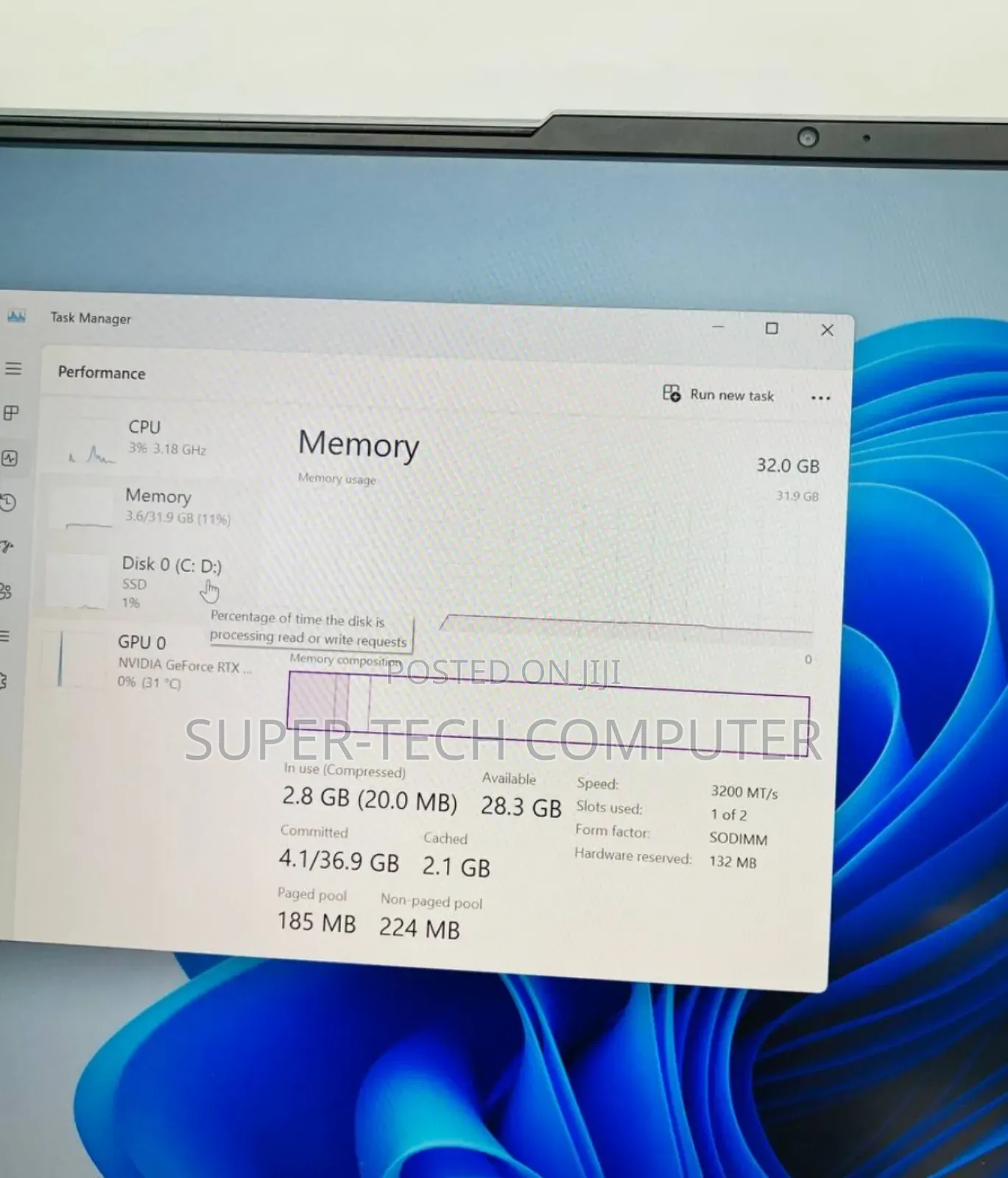 New Laptop Lenovo Legion 5 32GB AMD Ryzen 7 SSD 1T