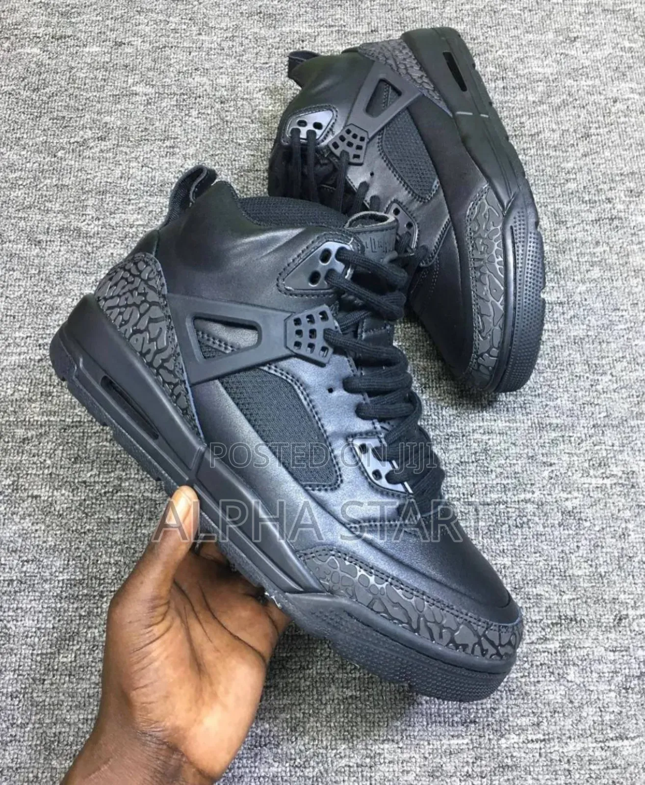  Air Jordan SPIZIKE ‘Black-Cat’ Shoes