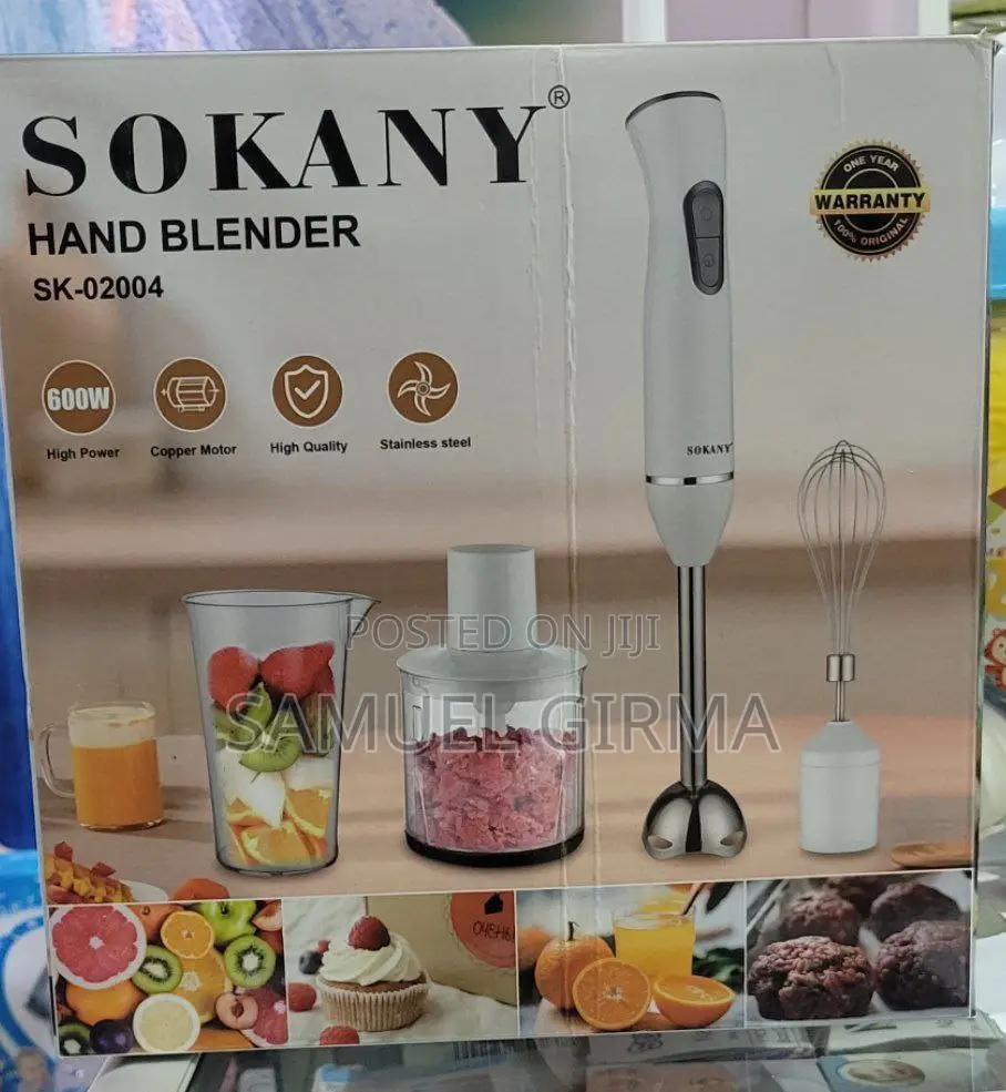Sokany Hand Blender 4 in 1 (ሶካኒ መፍጫ 4 በ 1) 500w