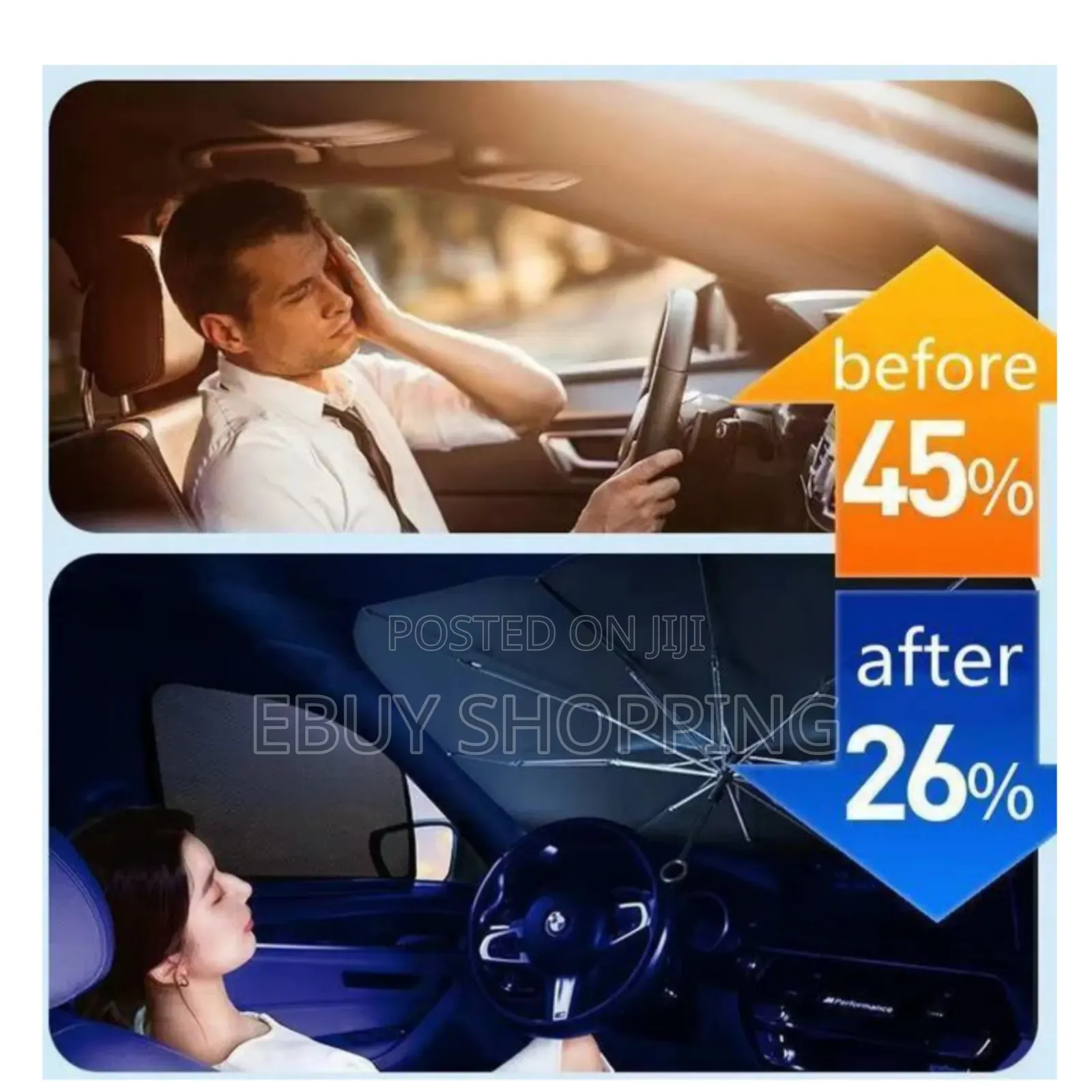 Foldable Car Sunshade Umbrella