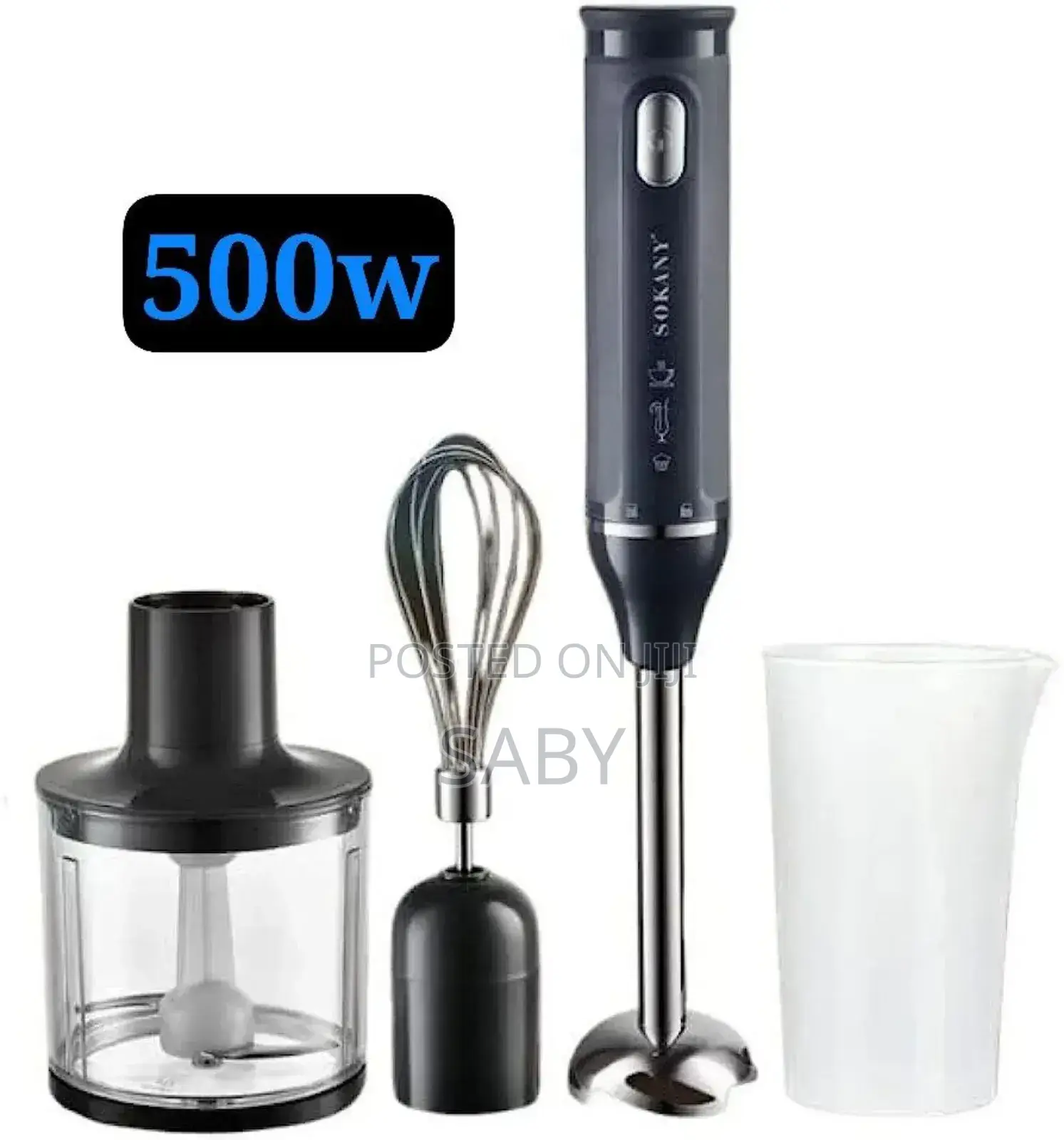 SOKANY Hand Blender 4 in 1 (ሶካኒ መፍጫ 4 በ 1) 500W