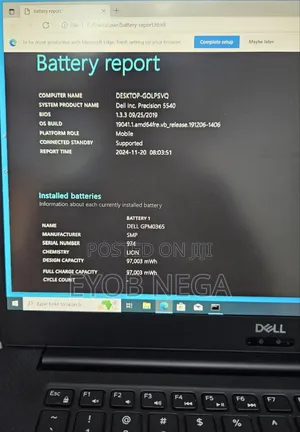 New Laptop Dell Precision 5540 16GB Intel Core I9 SSD 512GB
