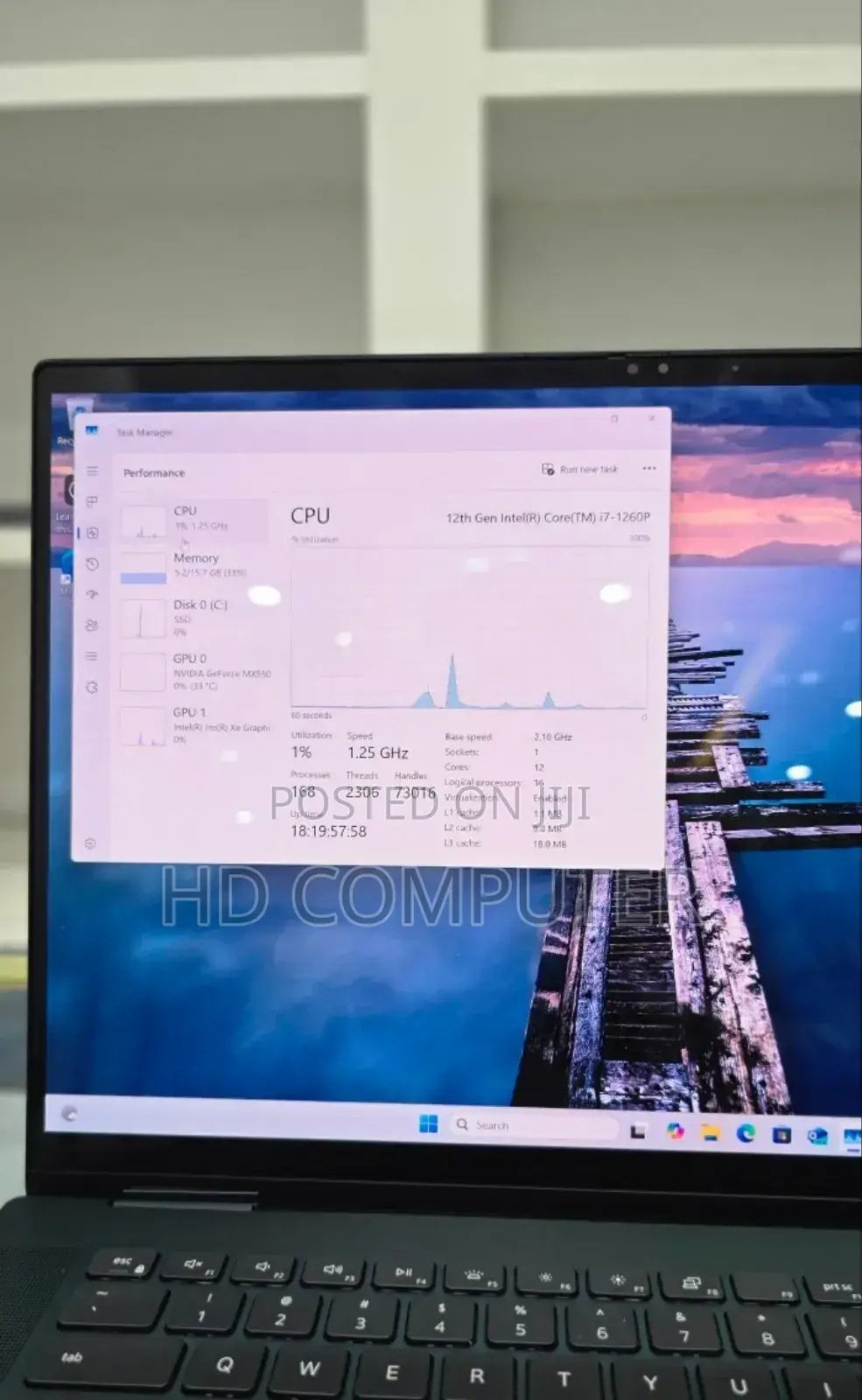 New Laptop Dell Precision 15 3520 16GB Intel Core I7 SSD 512GB