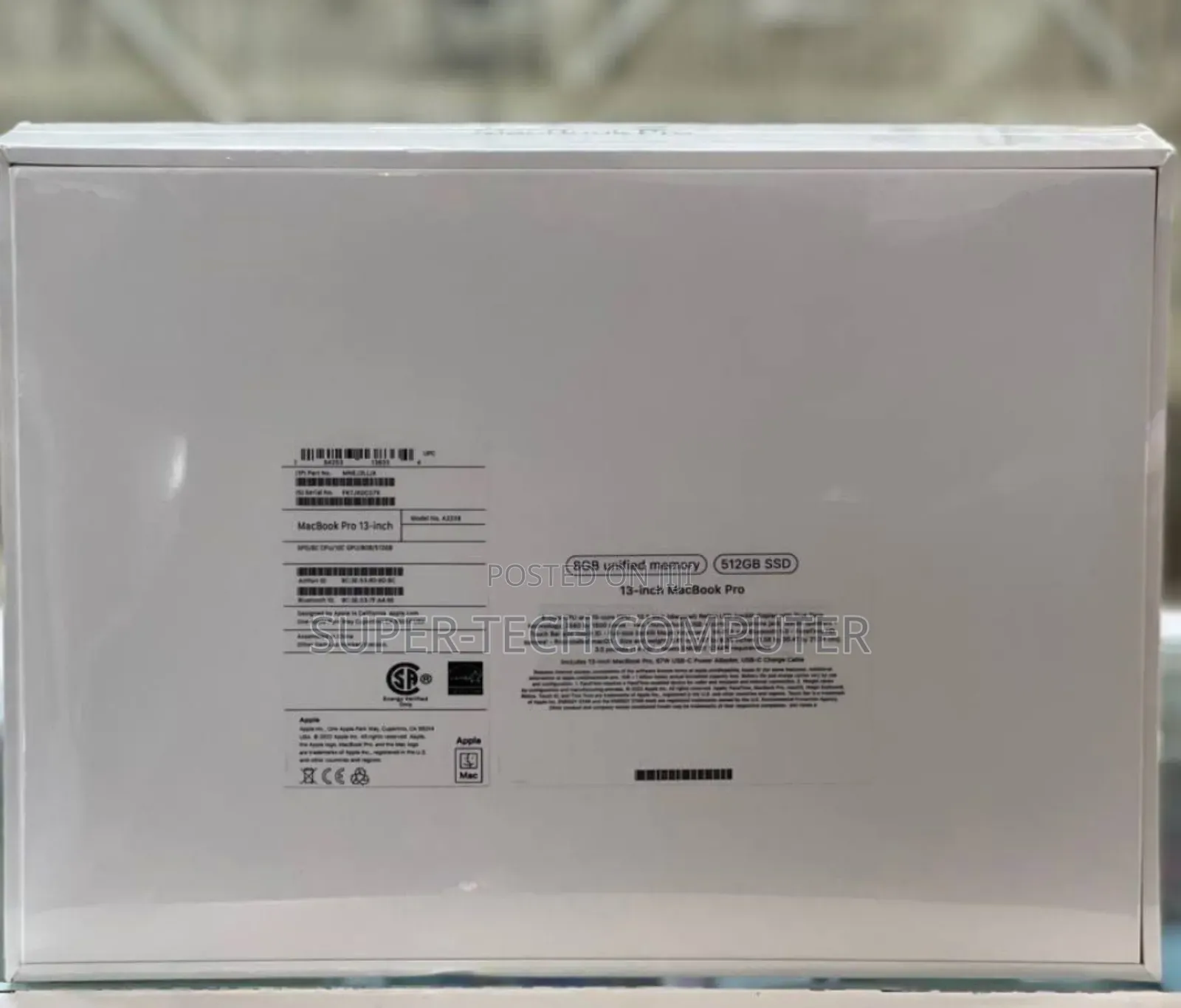 New Laptop Apple MacBook Pro 2022 M2 8GB Apple M2 SSD 512GB