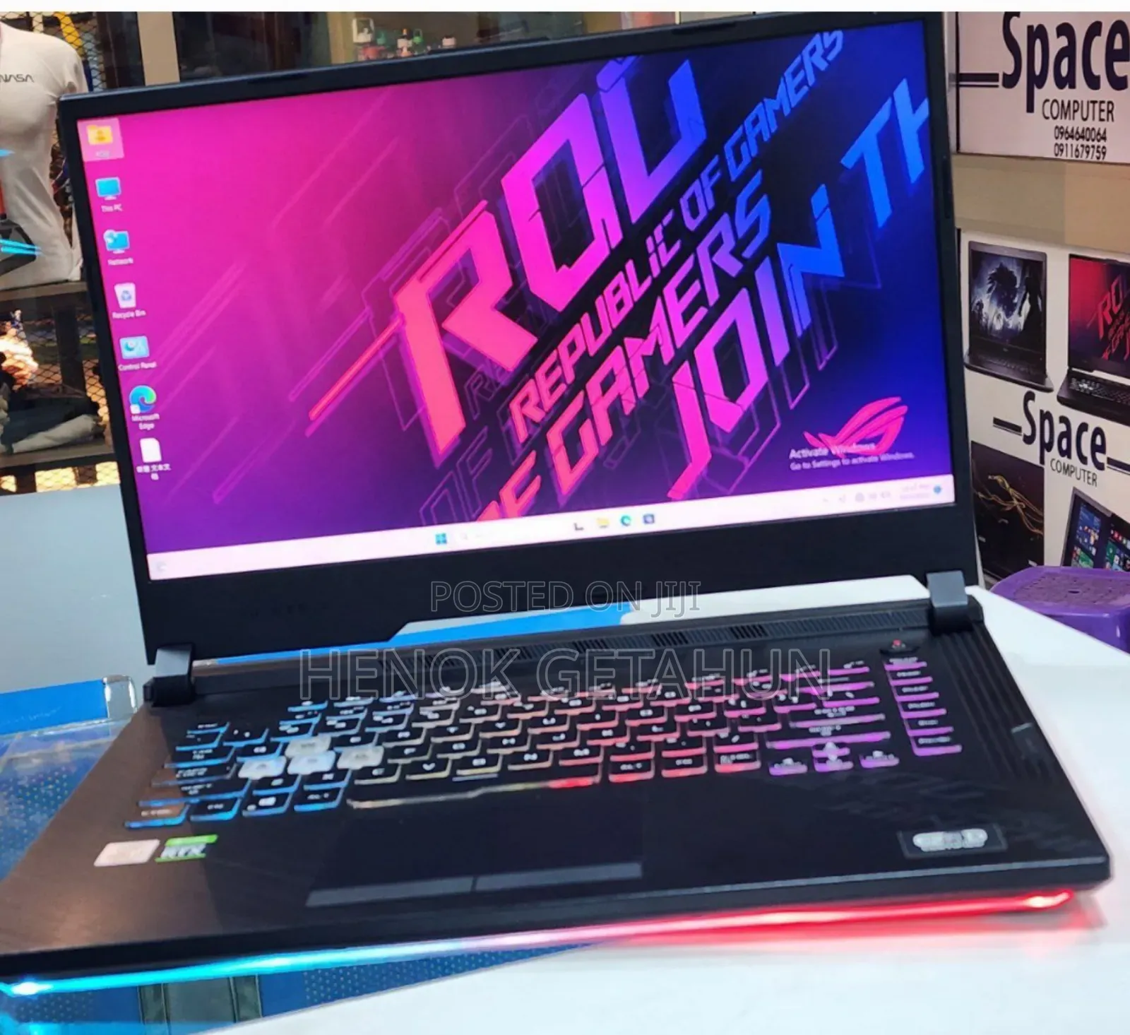 New Laptop Asus ROG Strix G15 16GB Intel Core I7 SSD 1T