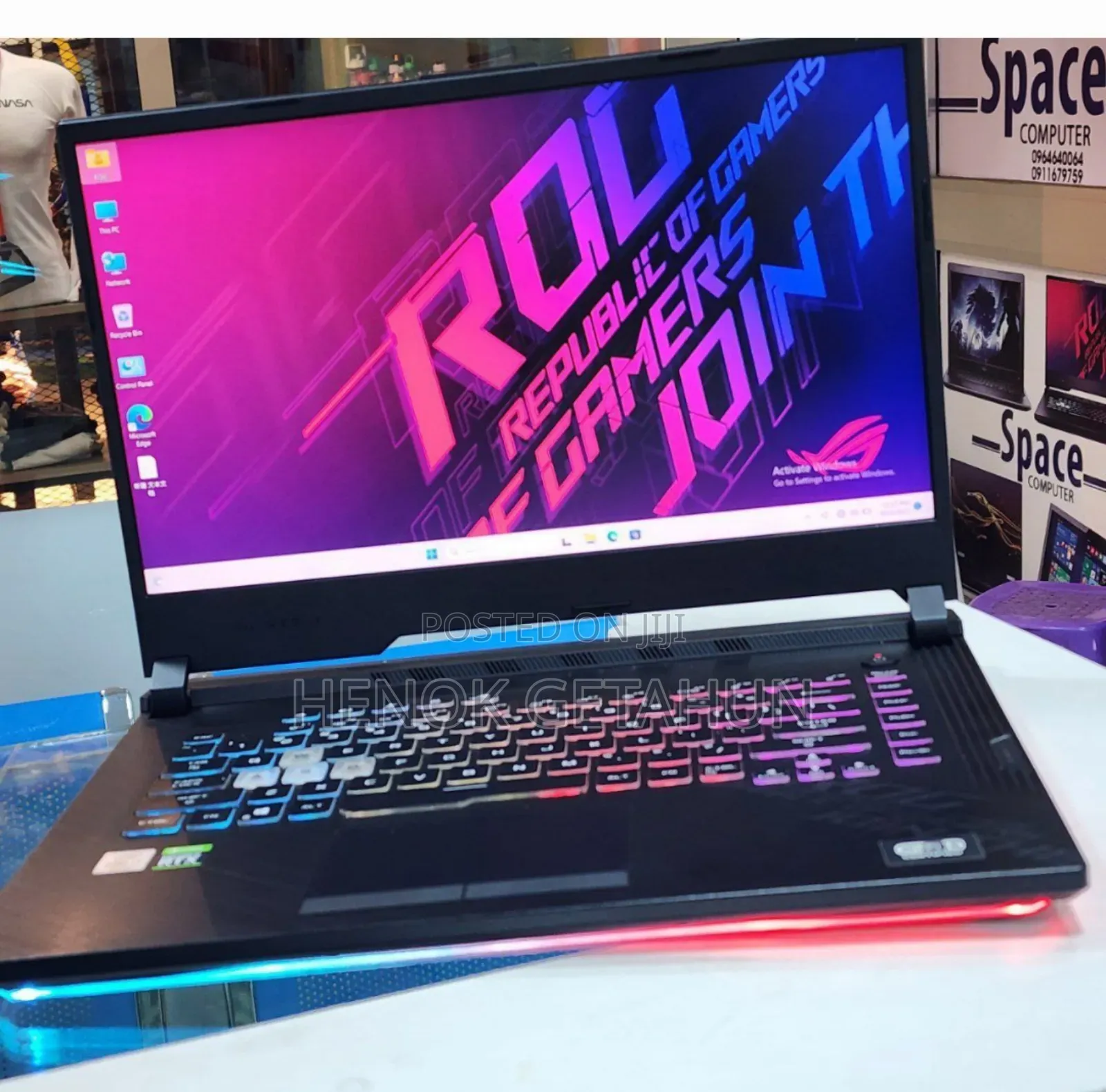 New Laptop Asus ROG Strix G15 16GB Intel Core I7 SSD 1T