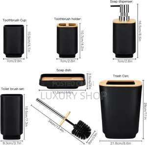  6 PCS Bathroom Set