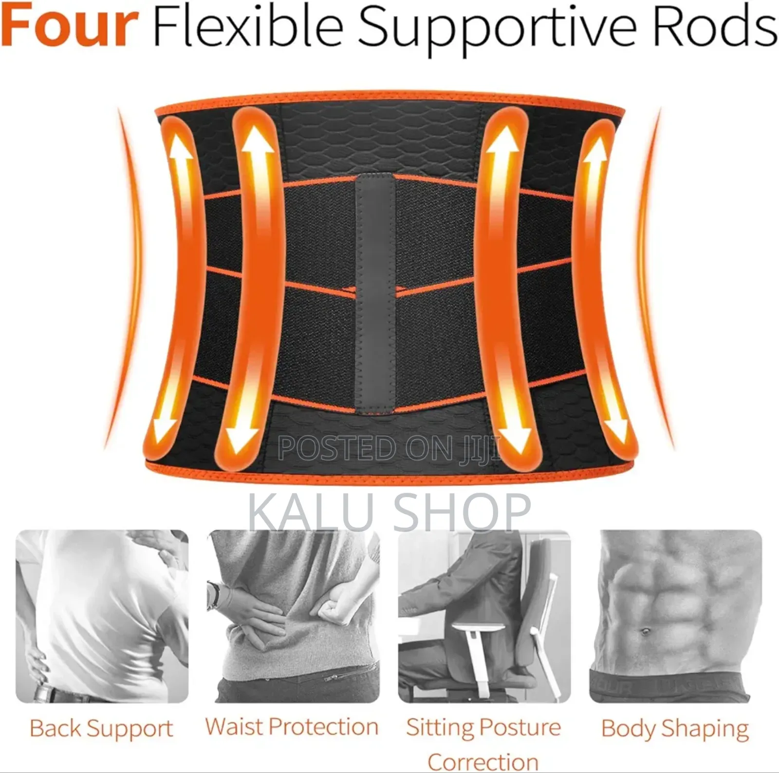 Whight Loss, Sweat AB Belt With Adjustable Pressure Straps