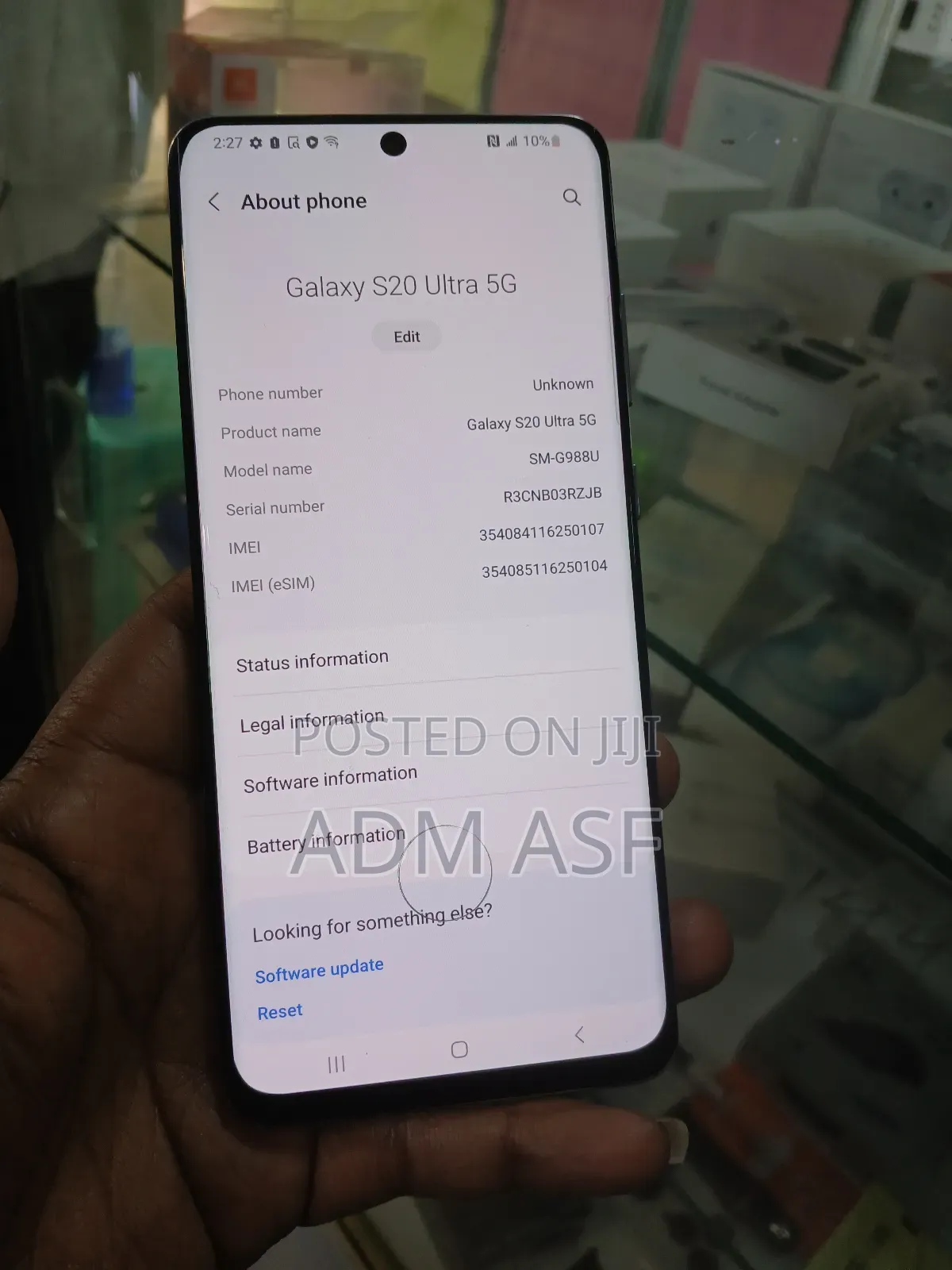 Samsung Galaxy S20 Ultra 5G 128 GB Gray