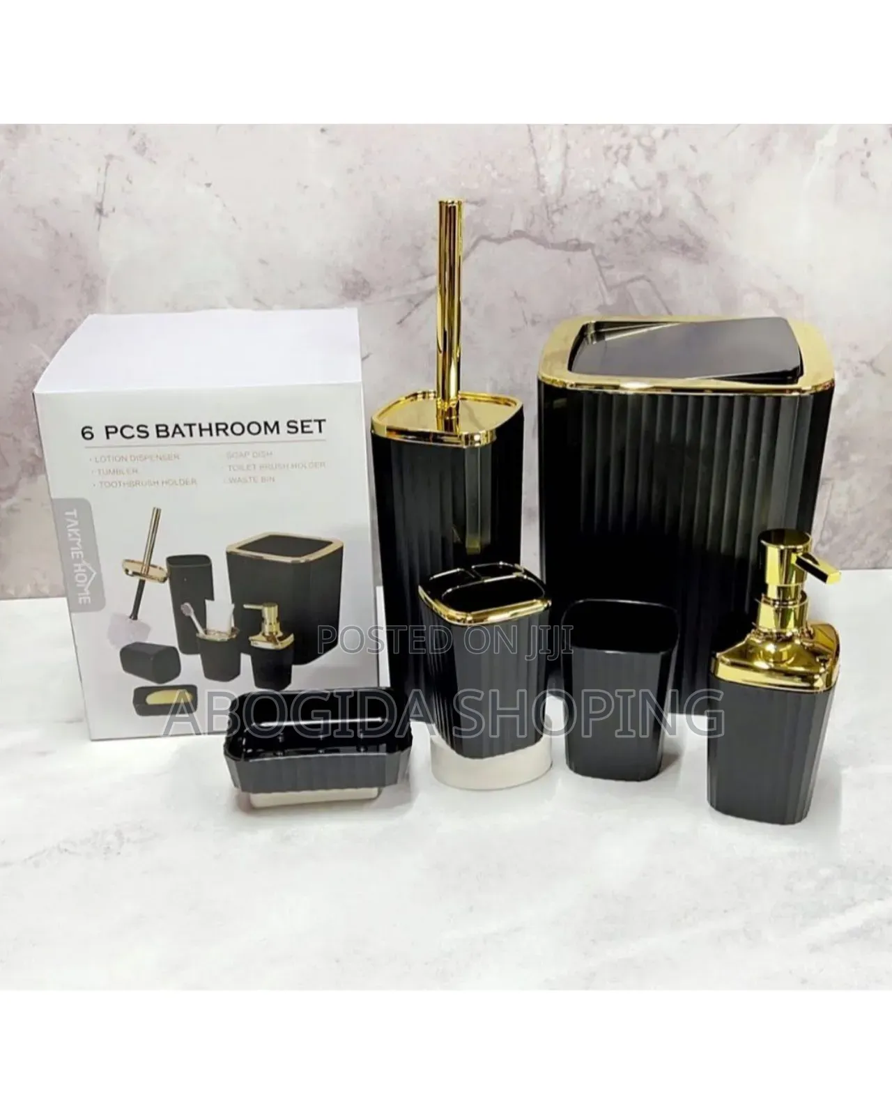 Premium Black Bathroom Set for Modern Homes