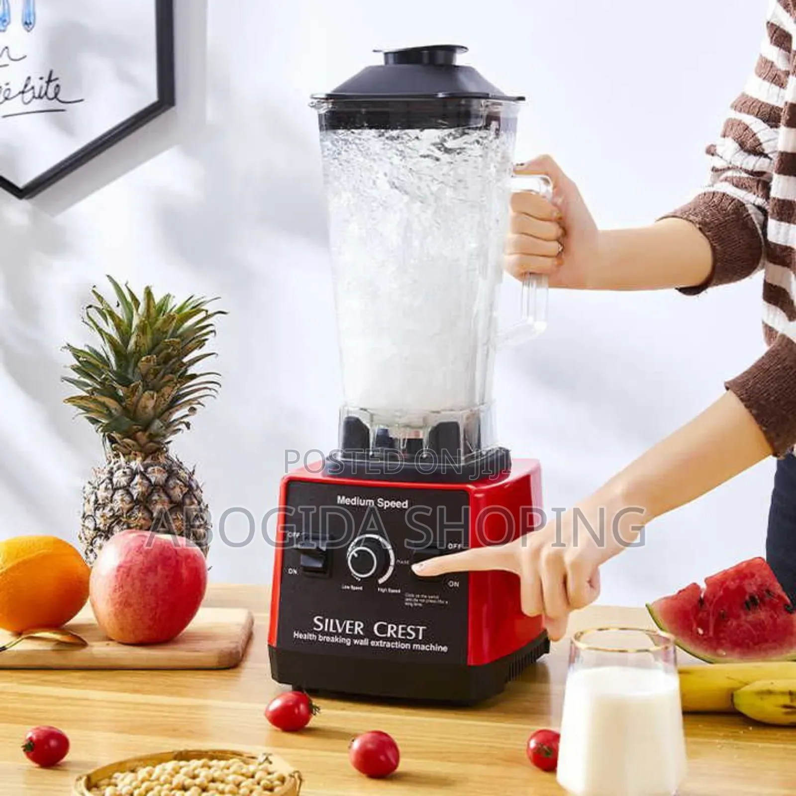 Commercial Silver Crest Juicer With Ice Crusher