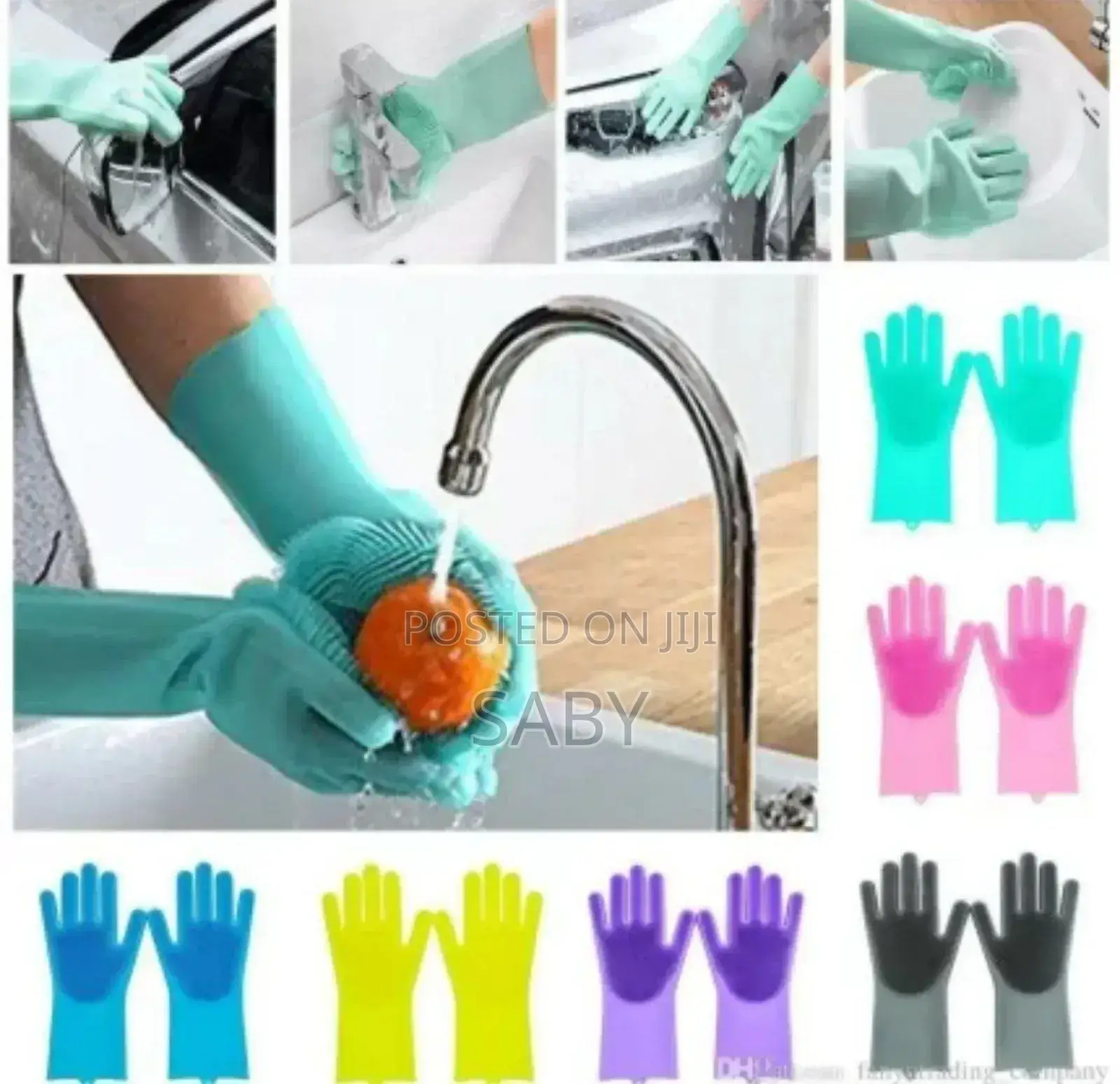 2pcs Silicone Dish Washing Glove