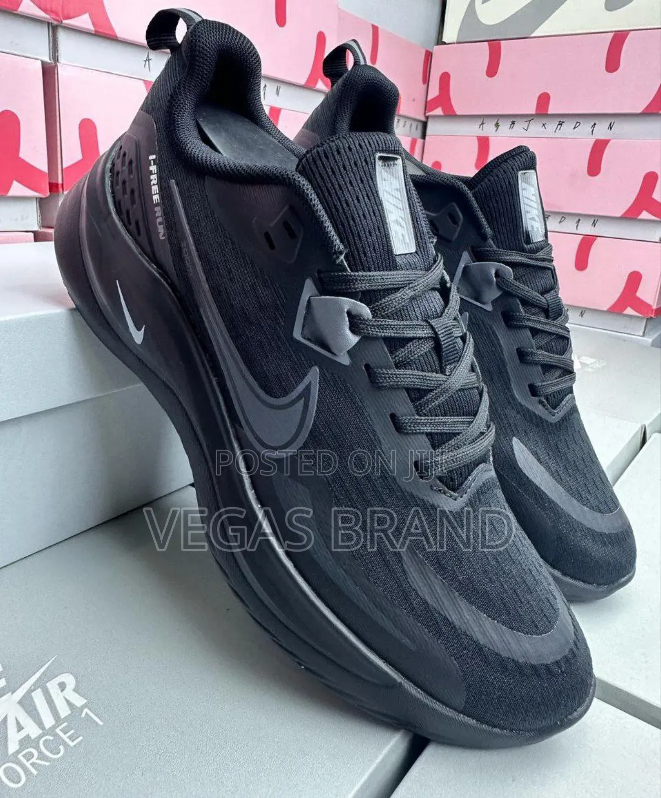 Nike Zoom Free Run Triple Black Quality Shoes