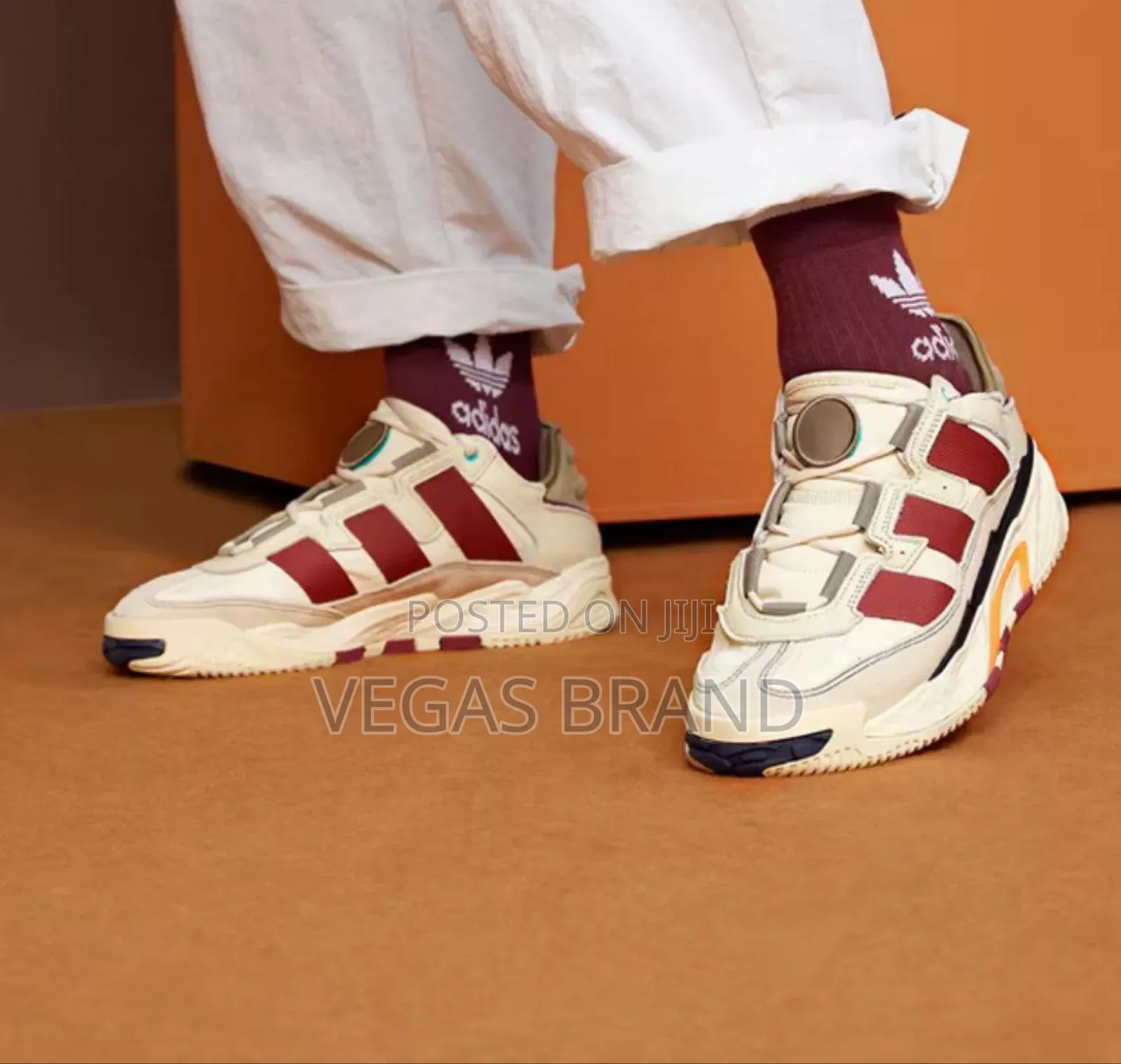 Adidas Niteball Sneakers White Red Quality Shoes