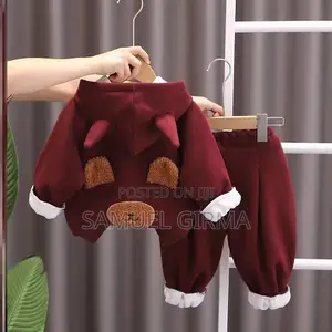 Photo - Unisex Thick Velvet Hoodie and Pant Set