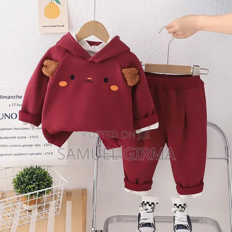 Unisex Thick Velvet Hoodie and Pant Set