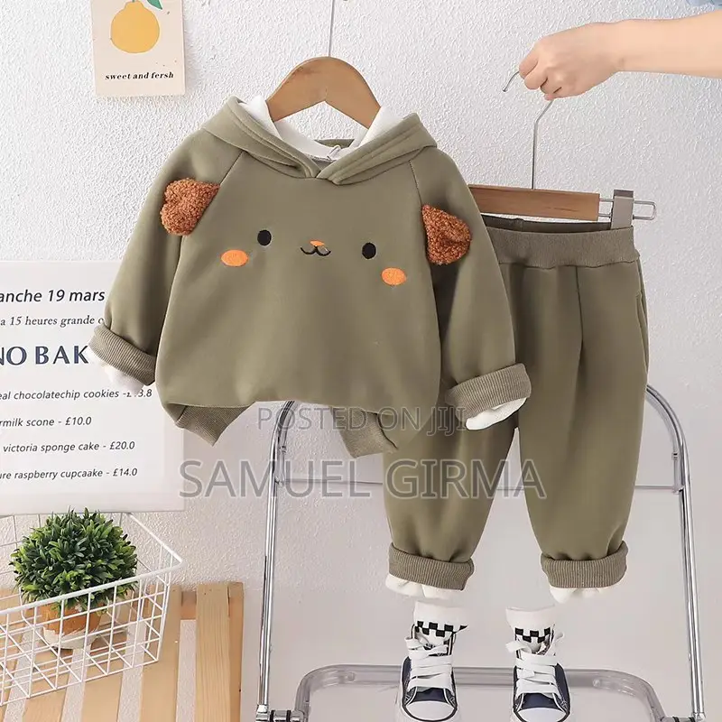 Unisex Thick Velvet Hoodie and Pant Set