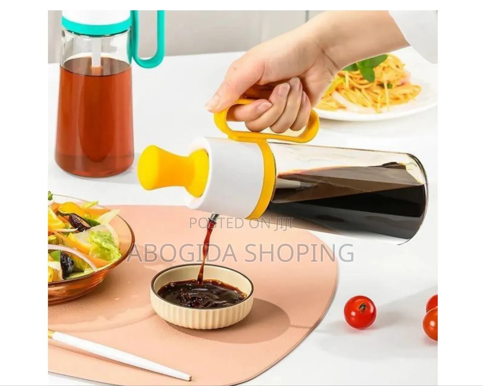 . Stainless Steel Nozzle Bottle With Oil Brush