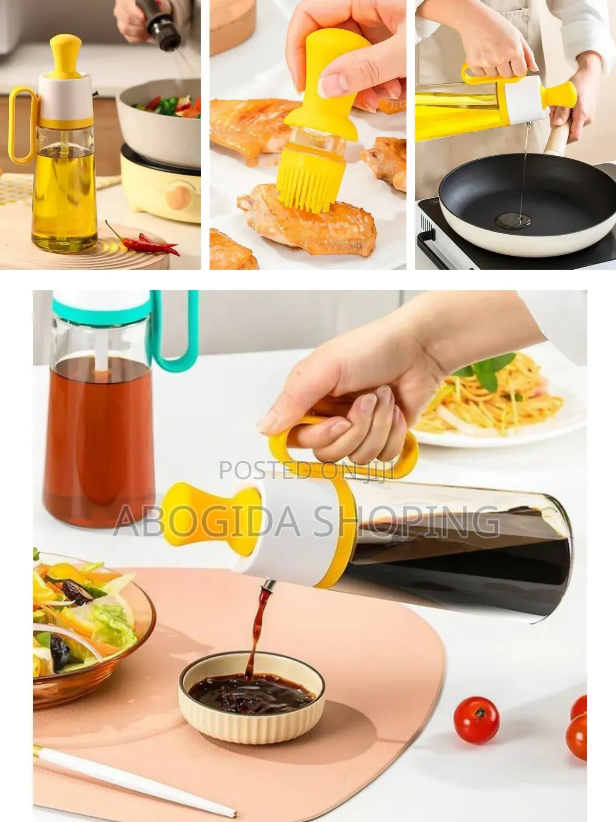 Premium Oil Bottle With No-Drip Stainless Nozzle