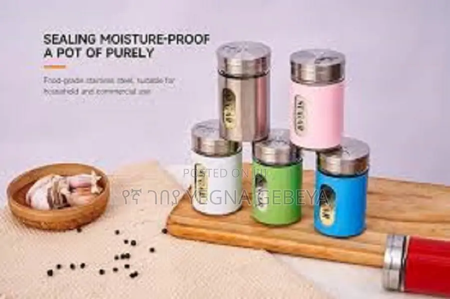 Spice Rack Set of 6 Spice Shakers