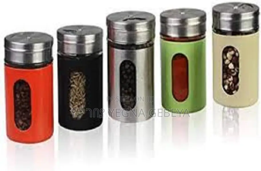 Spice Rack Set of 6 Spice Shakers