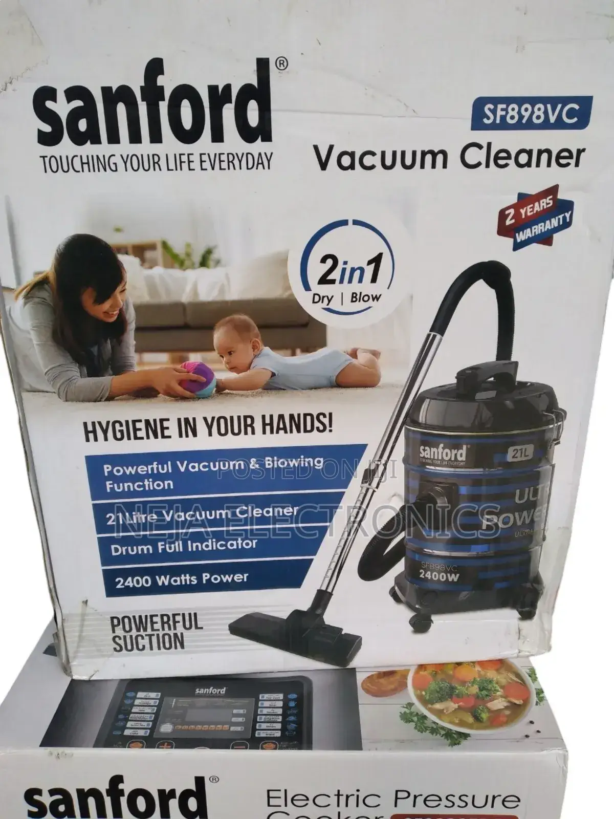 Sanford Vacuum Cleaners 21l 2in1 Free Deliver