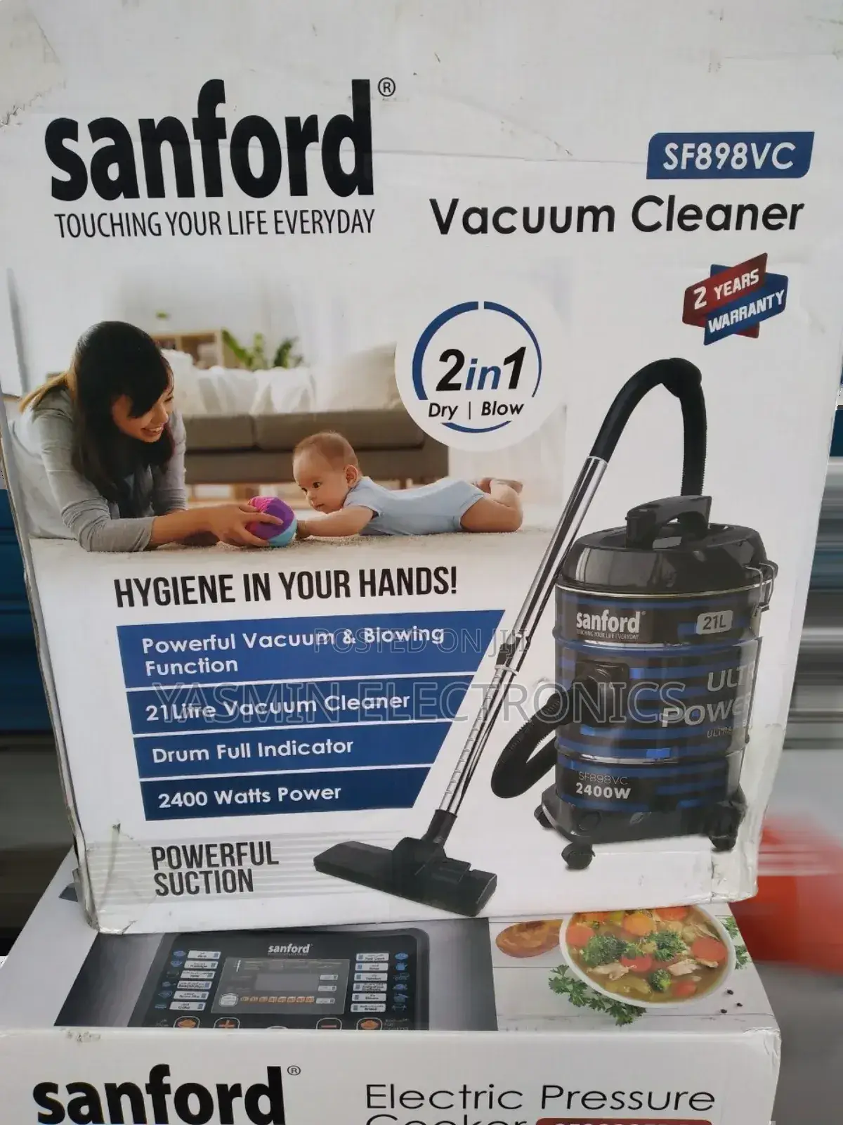 Sanford Vacuum Cleaners 21l 2in1 Free Deliver