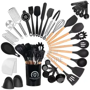 18 Pieces Silicone Utensils and Knives Set