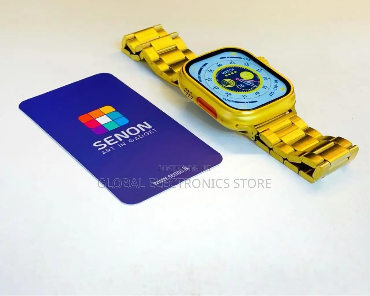 Premium Gold Dual Strap Smart Watch -