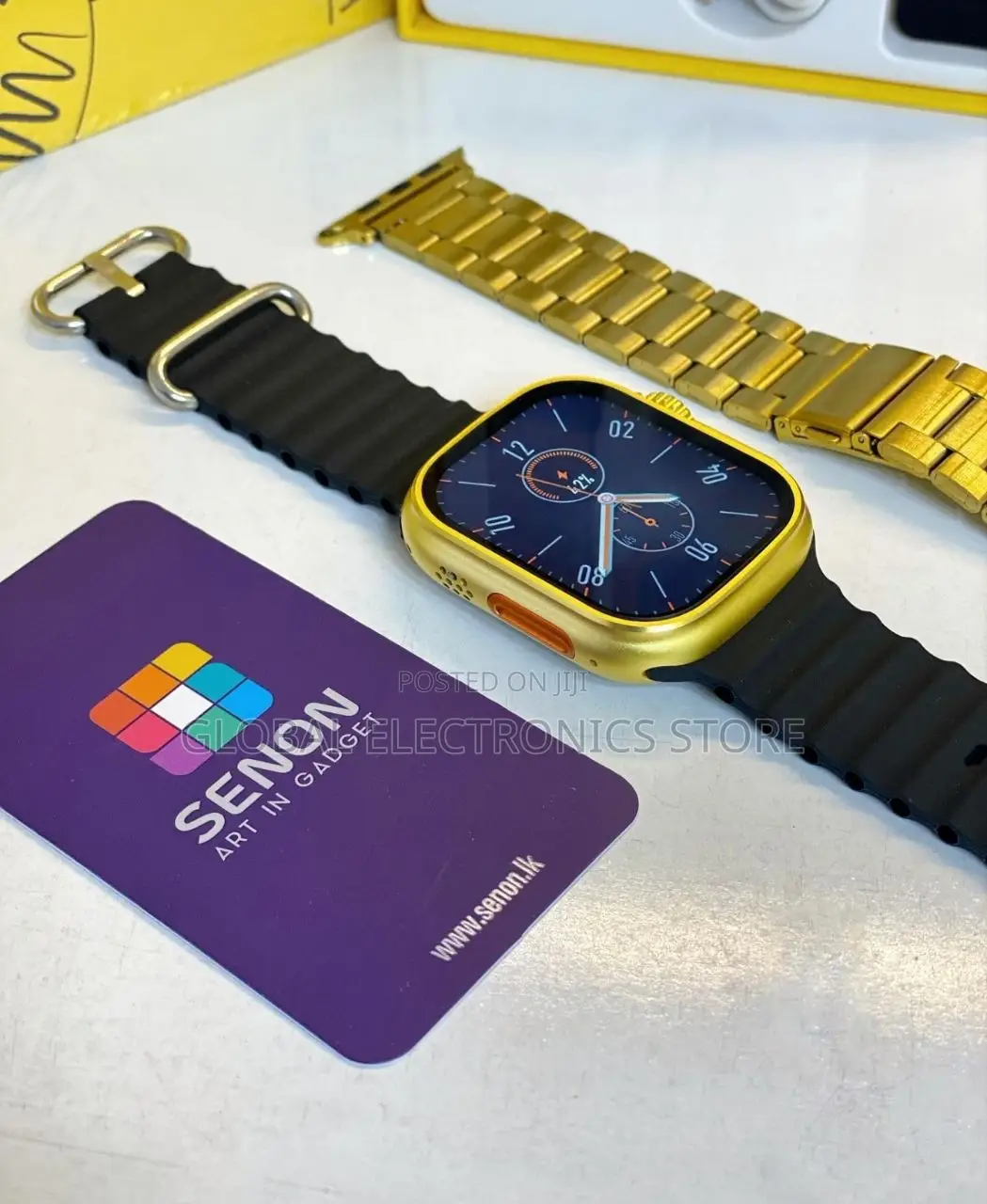 Premium Gold Dual Strap Smart Watch -