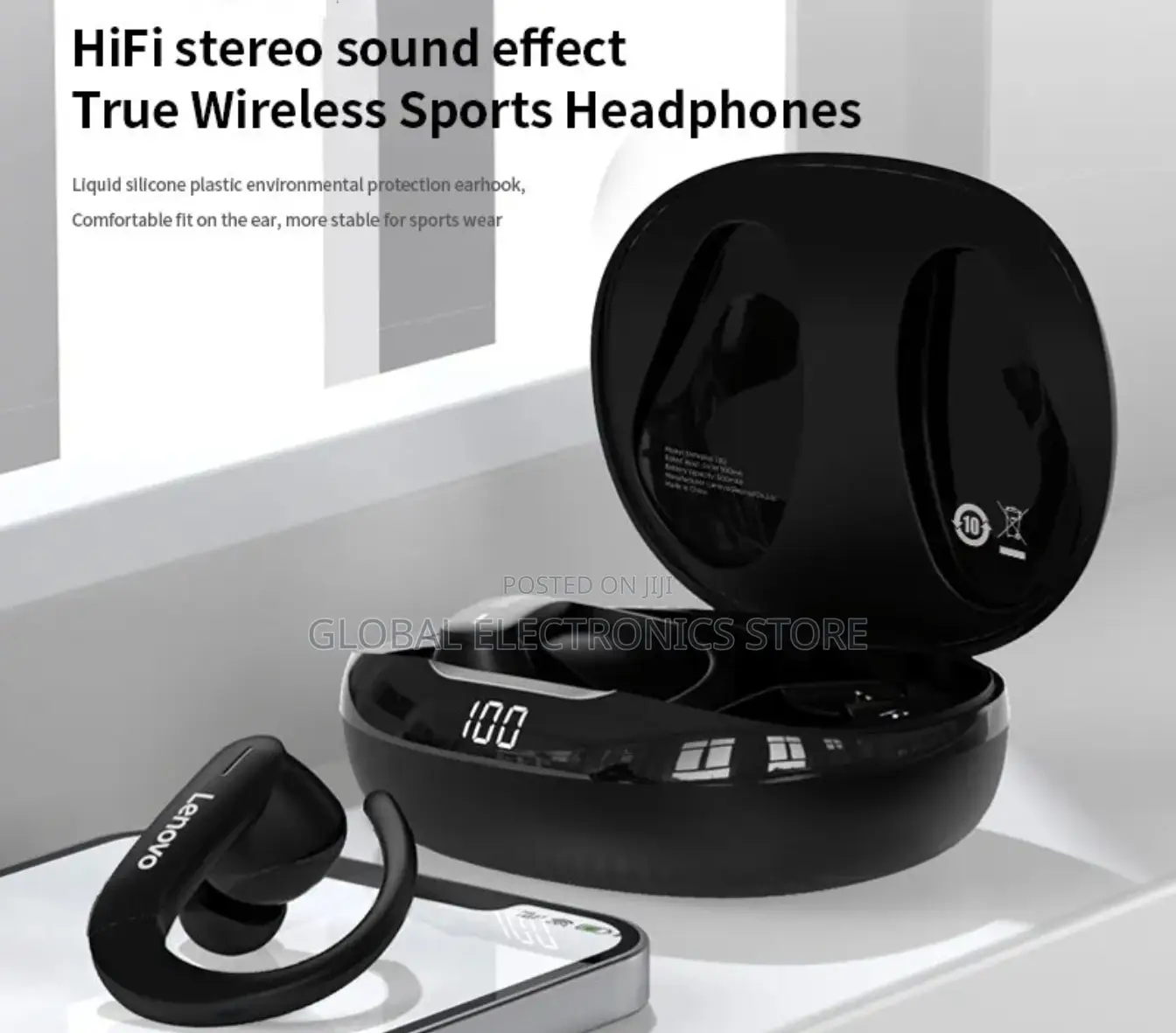 Lenovo Hifi Low Latency Noise Reduction Waterproof Earbuds