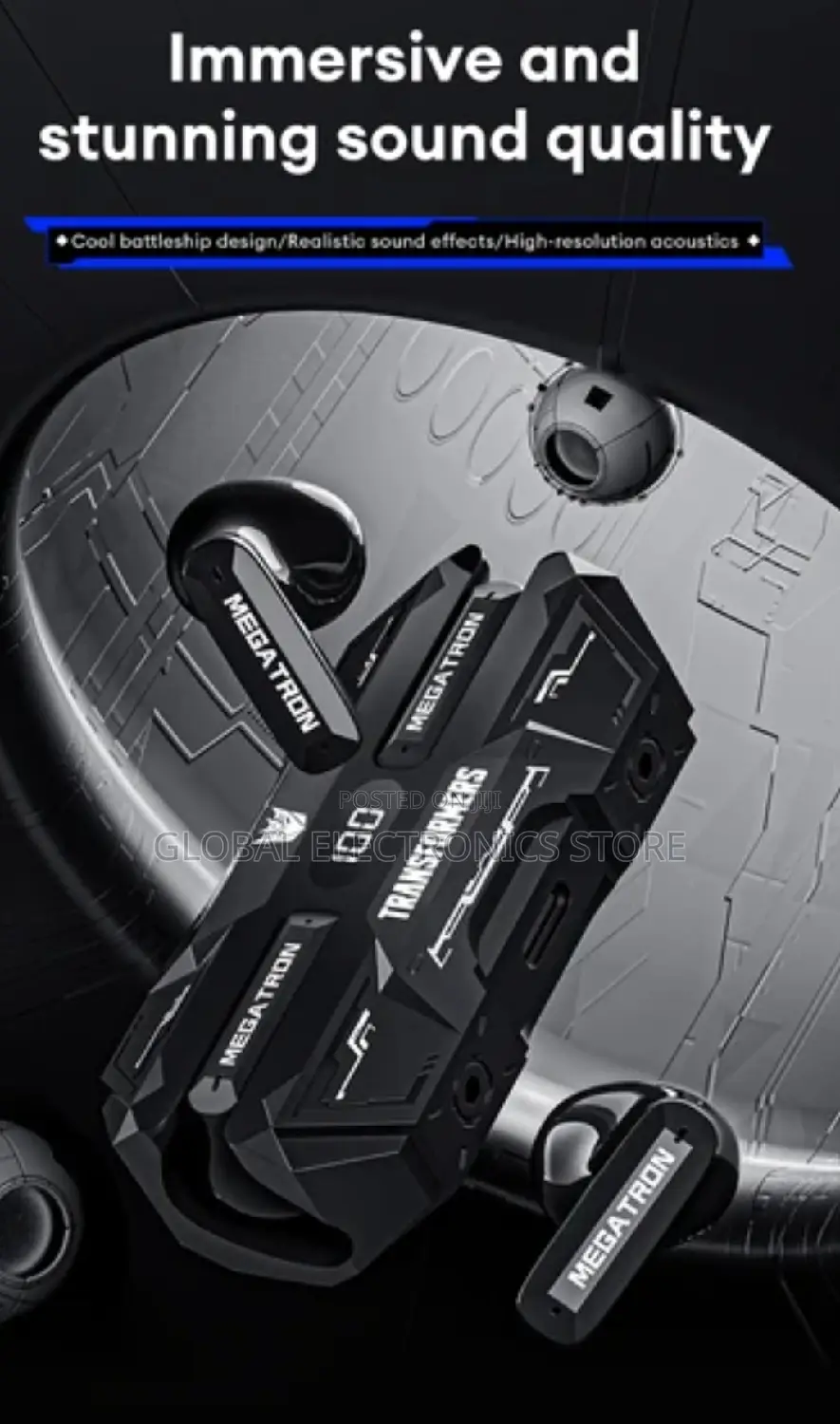 TRANSFORMERS Wireless Hifi Music Low Latency Game Headphones