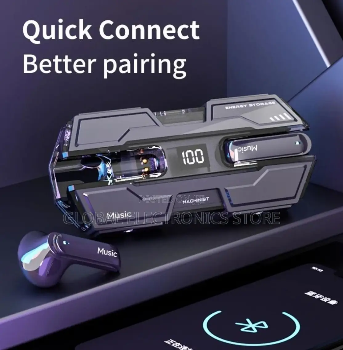 TRANSFORMERS Wireless Hifi Music Low Latency Game Headphones