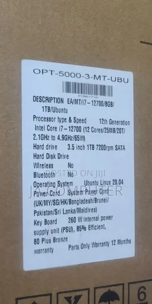 New Desktop Computer Dell Optiplex 5060 8GB Intel Core I7 HDD 1T