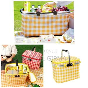 Portable Folding Insulation Basket ተጣጣፊ ዘመናዊ ዘንቢል