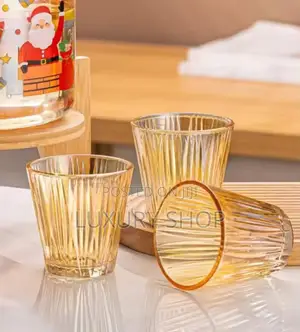 Glass Dispenser Jar With 4 Glass Cup