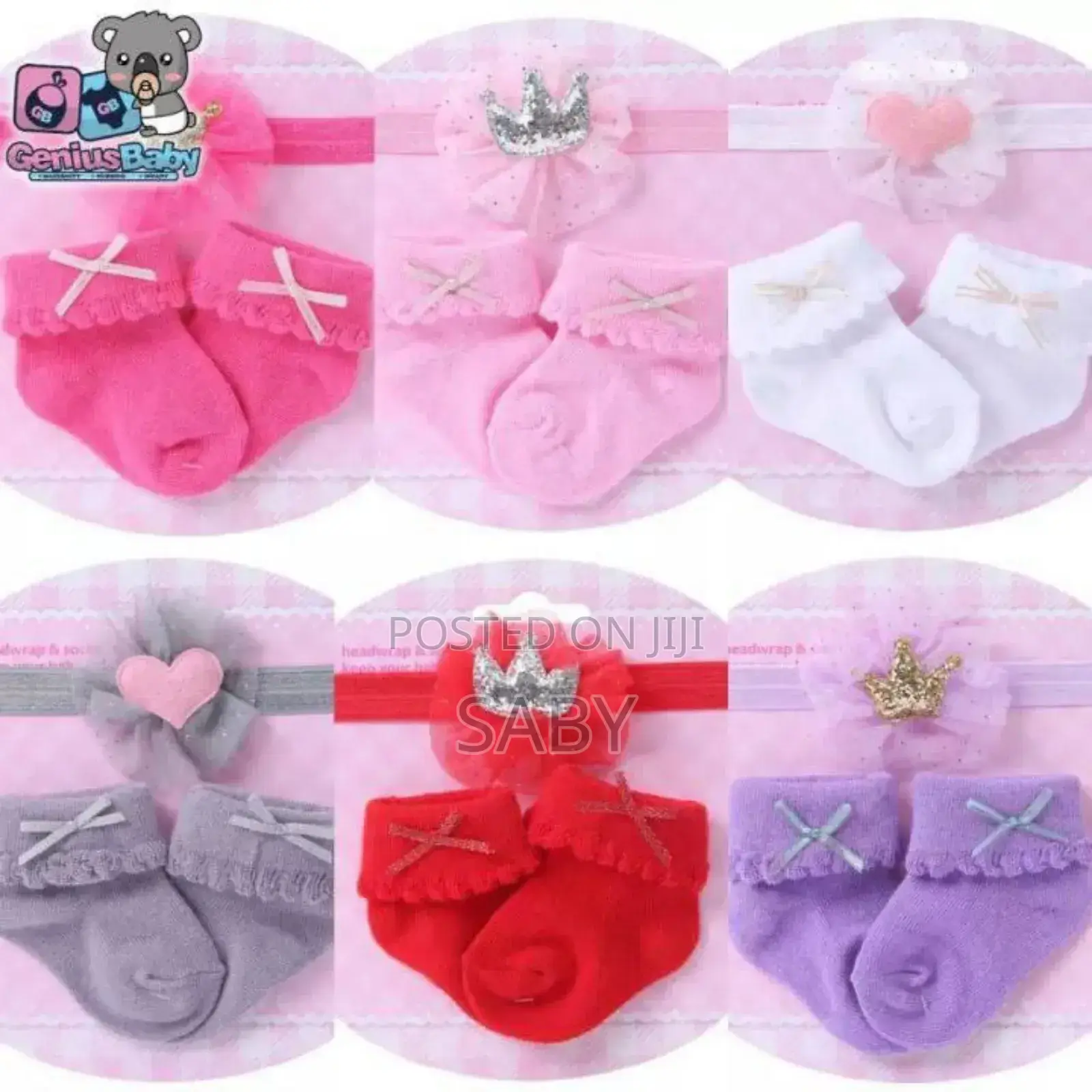 3pcs Toddler Babygirl Headwrap and Socks