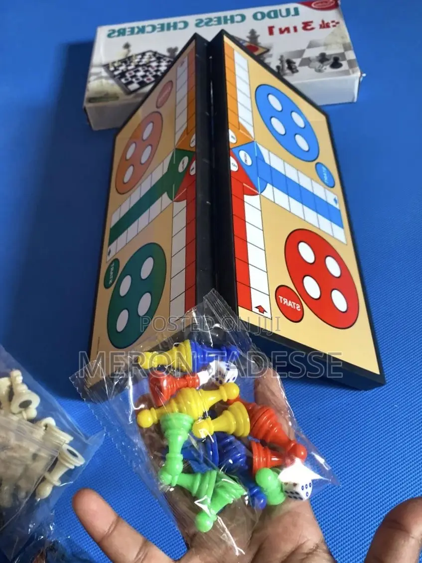 3 ቦርድ መግዛት ሳያስፈልጋቹ 3 ጨዋታዎች በ1 3 Games for the Price of 1!