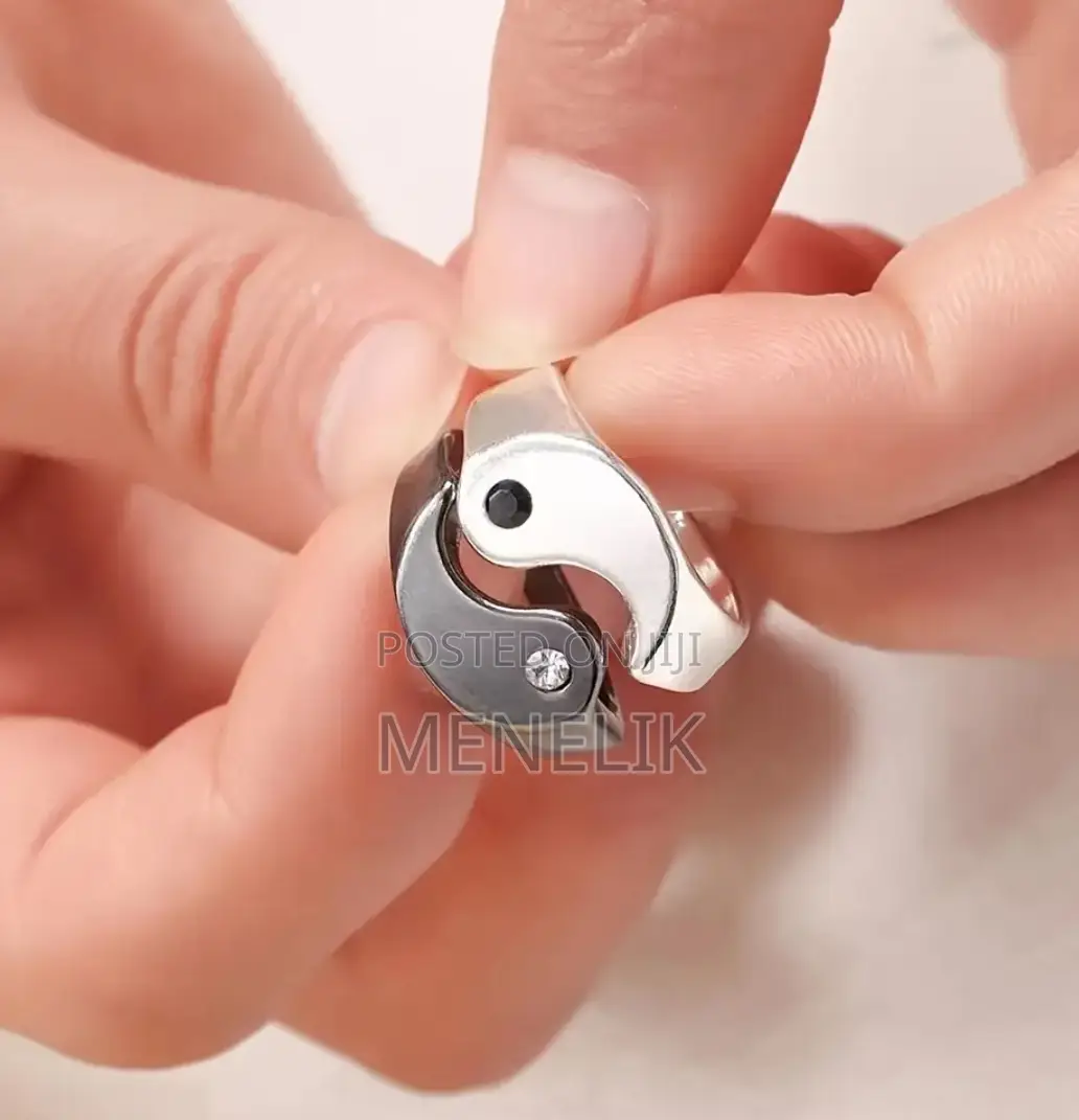 Yin Yan Stainless Steel Couple Ring