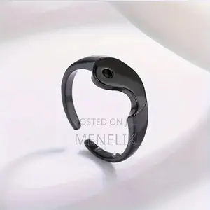 Yin Yan Stainless Steel Couple Ring