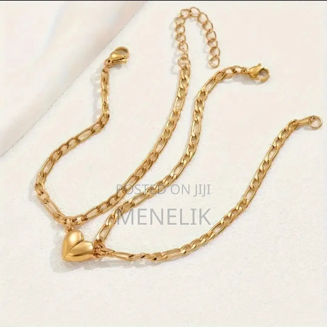 Stainless Steel Magnetic Heart Couple Braclates