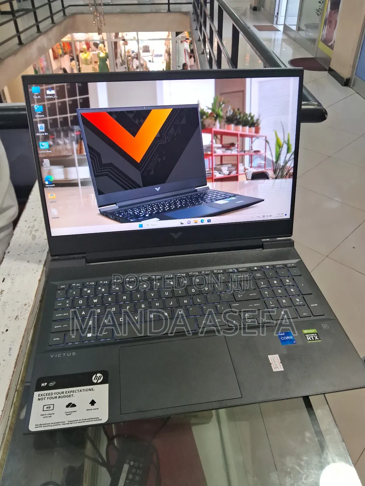 New Laptop HP Victus 15 16GB Intel Core I7 SSD 512GB