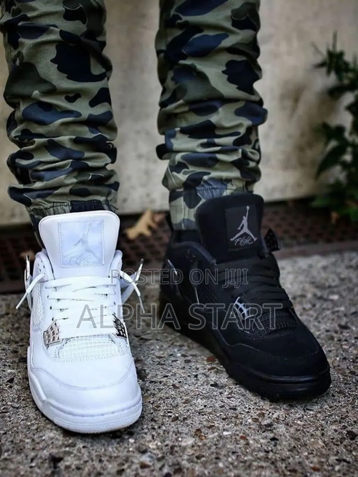 Jordan 4 High Quality Blak and White for You